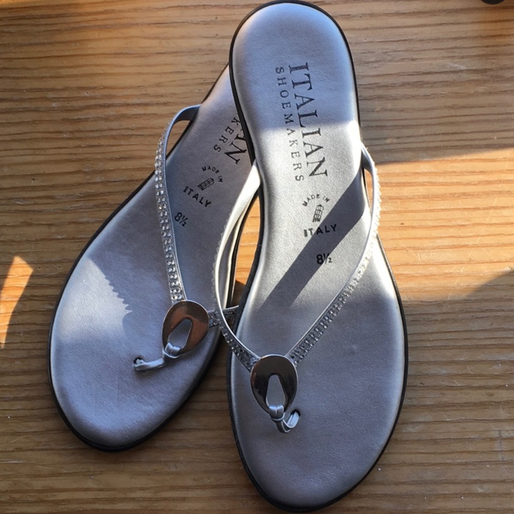 Silver sandals